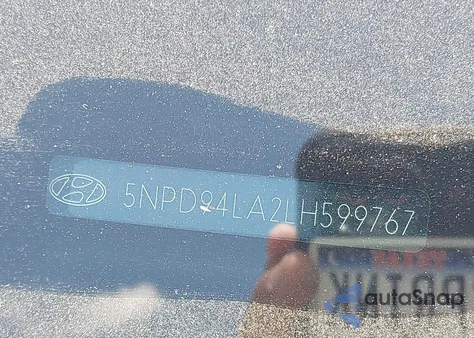 2020 Hyundai Elantra Eco из США, поврежденный, VIN 5NPD94LA2LH599767